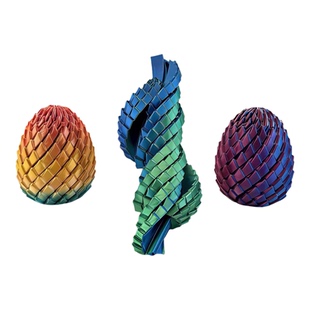 3d打印恐龙蛋玩具解压扭扭儿童旋转变形球史莱姆球创意仿真模型礼
