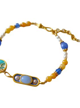 蓝海手链铜新中式女式