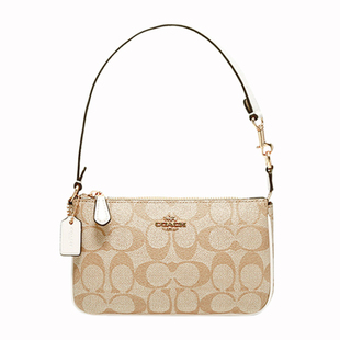 【正品保证】COACH/蔻驰女2025新款Nolita19单肩手机提腋下麻将包