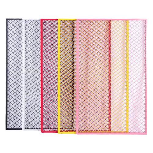 菱形网格方格网吊顶铁丝网隔断墙镂空金属网格铁艺屏风网格吊顶架