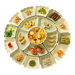 过年团圆拼盘套装网红家用新款圆桌餐具吃年夜饭聚餐陶瓷碗碟碗筷