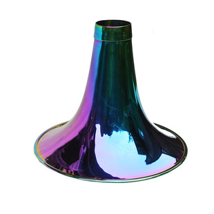 唢呐碗黄铜炫彩工艺纯铜喇叭碗D调降b调大中小号碗口尺寸标准