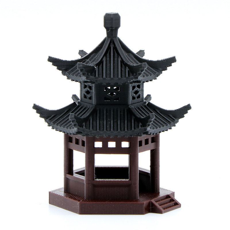 水陆缸造景小摆件中式古建筑模型