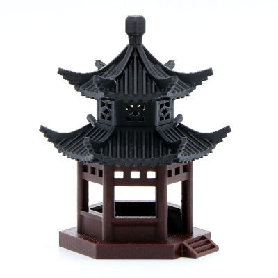 水陆缸造景小摆件中式古建筑模型