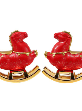 生肖马摇摇乐桌面装饰品小摆件