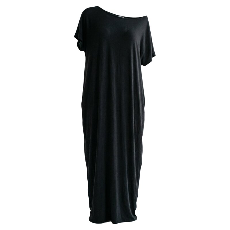 Elegant long-sleeved dress 优雅宽松休闲短袖长款连衣裙女