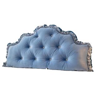 轻奢风靠垫床头防撞软垫加高床上靠枕防撞榻榻米靠背软包绑带拆洗