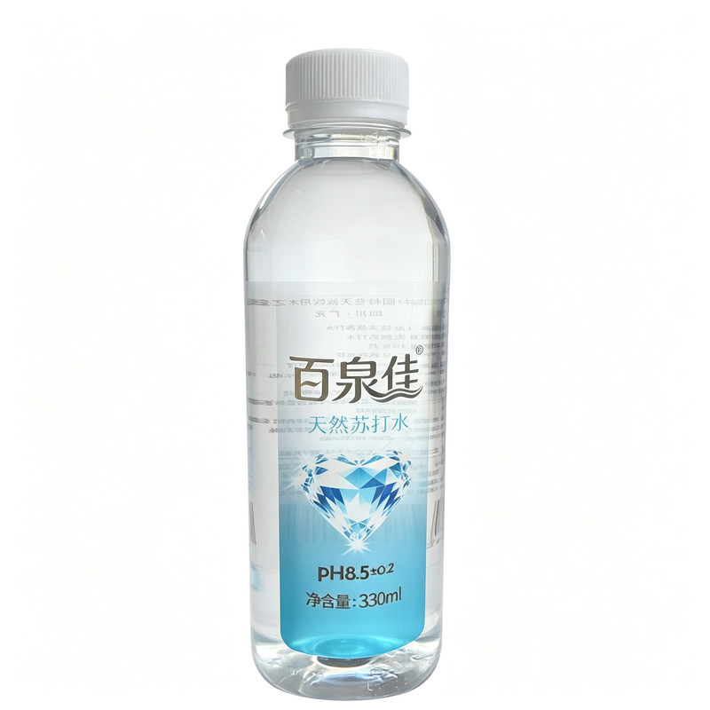 百泉佳天然苏打水 pH8.5 弱碱性 330ml*12 瓶整箱无糖无气饮用水