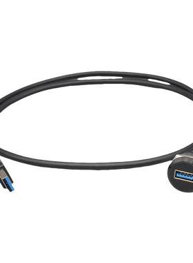 防水USB3.0母转公带线模块连接器