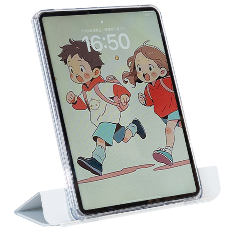 iPad air6代11英寸超薄无笔槽壳4/5通用Pro可拆卸保护套适用于苹果2024款全面屏平板透明亚克力软边硬底防弯