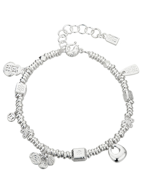 顺庆银楼足银999福满盘缠手链