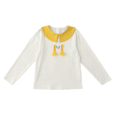 Viciusss女童圆领长袖t恤娃娃领