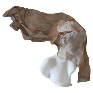 北欧轻奢面纱少女雕塑中古客厅电视柜玄关雕像高级艺术品装饰摆件