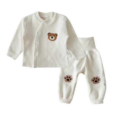 加厚德绒婴儿保暖内衣分体套装