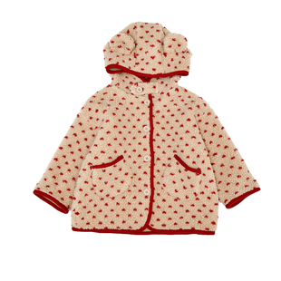 女童中长款加绒外套小女孩加厚大衣冬装女宝宝冬装流行衣服羊羔毛