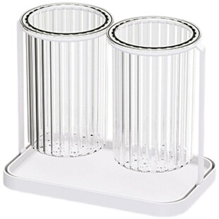 筷子筒家用沥水透明放汤勺刀叉收纳盒筷子笼厨房筷子篓置物架子