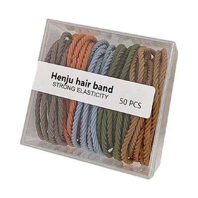 HOUYA高弹力皮套头绳橡皮筋发绳