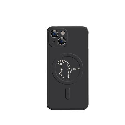 可爱个性手机壳磁吸无线充电小众