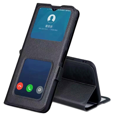 vivoY78仿皮双开窗手机壳