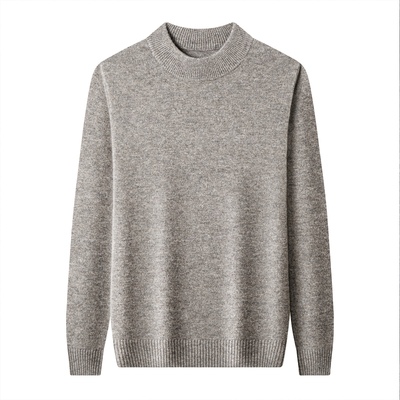 恒源祥100%羊毛衫厚男官方正品针织衫休闲男士爸爸上衣打底衫毛衣