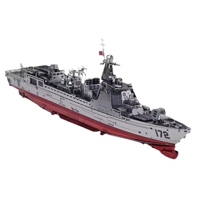 金属拼装模型DIY军舰高难度积木