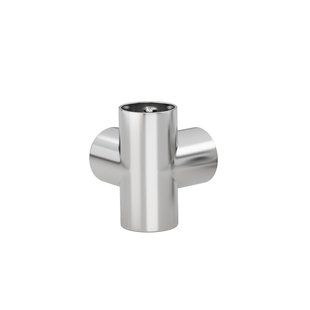 不锈钢管连接件圆管弯头钢管拼接固定件直角三四通接头晾衣架配件