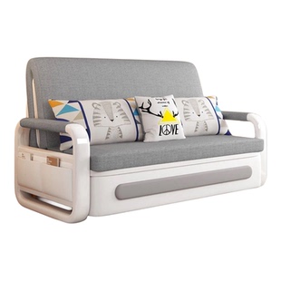 多功能沙发床经济型客厅阳台小户型家用简约可推拉储物折叠床两用