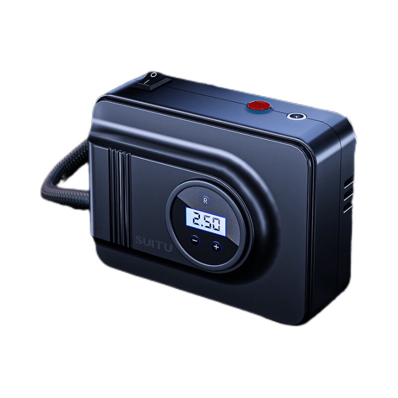 便携式充气泵轿车双缸打气筒12v