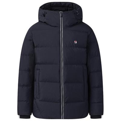 FILA 斐乐官方男士保暖鸭绒羽绒服2025冬季新款基础简约休闲外套