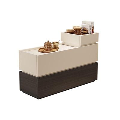 帕美迪意式实木抽屉边几收纳柜