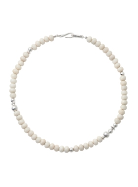 ewest 新款象牙果串珠项链女高级秋冬百搭毛衣链锁骨链轻奢颈链