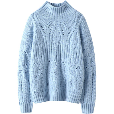 启超高端100%纯山羊绒衫