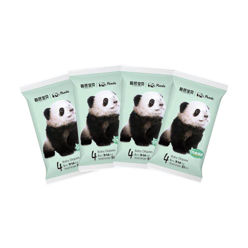 碧芭宝贝Panda胖达尿裤试用装4片