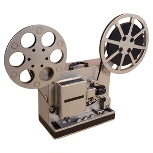 70年代复古电影放映机摆件怀旧老物件大型古董胶片电影机模型道具