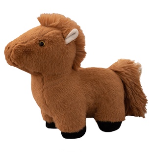 仿真小马玩偶2026新款马年生肖马吉祥物公仔桌面摆件女孩生日礼物