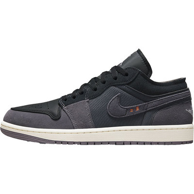 Nike/耐克Jordan 1 Low黑灰男子时尚运动低帮拼接板鞋DN1635-001