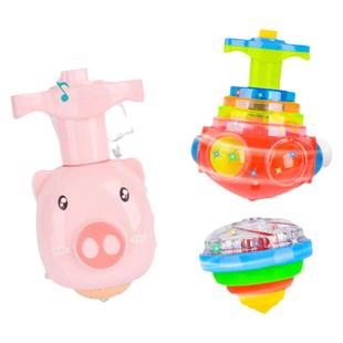 男孩女孩发光音乐陀螺玩具儿童能够发光的陀螺让宝宝远离手机平板