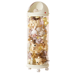 娃娃收纳神器拉链款毛绒玩偶收纳桶儿童公仔玩具大容量整理筒春节