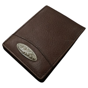 咔叽玩家配件美式复古多卡位信用卡美钞钱夹镀银真皮牛皮夹B901