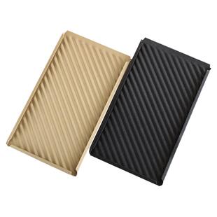 三能450g土司盒盖子金色波纹不粘土司SN2054面包吐司模具盖SN2052