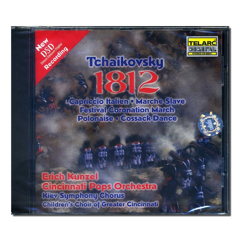 【原装进口】TELARC 柴可夫斯基1812序曲 孔泽尔 CD唱片 CD80541