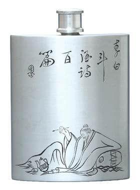 手工999纯锡扁酒壶三两-五斤6种