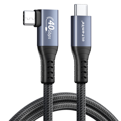 USB4全功能数据线100W快充40Gbps