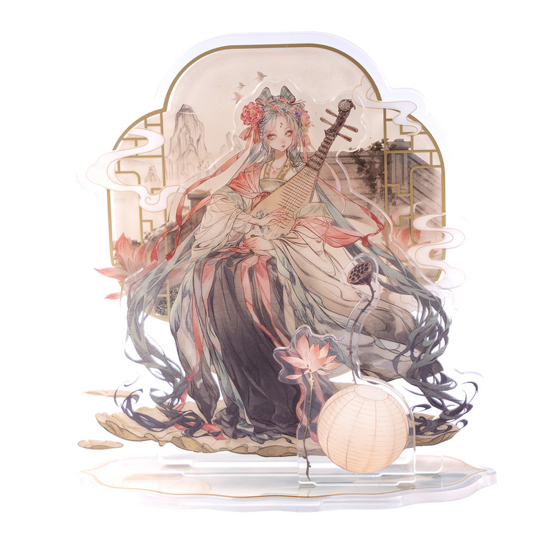 moeyu初音未来古风流沙立牌