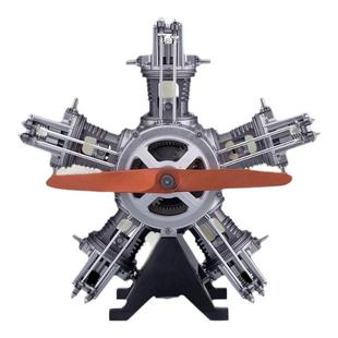 新款发动机模型全金属拼装可发动土星文化迷你汽车引擎玩具V8四缸