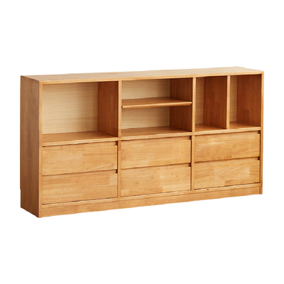 美型美酷家实木矮柜组合书柜