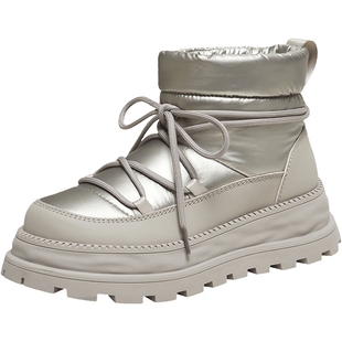 TATA他她雪地靴2025冬季新款时尚冬天鞋子百搭加绒棉靴CHG02DD5