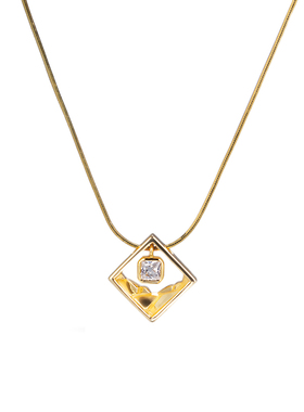 纯银镀金轻奢小众项链原创时尚