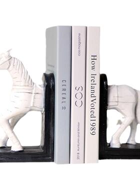 新中式书架书档摆件创意桌面书立收纳架博古架办公室书柜装饰品