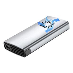 华顾M2固态移动硬盘盒内置智能散热风扇ngff/nvme协议硬盘外接盒